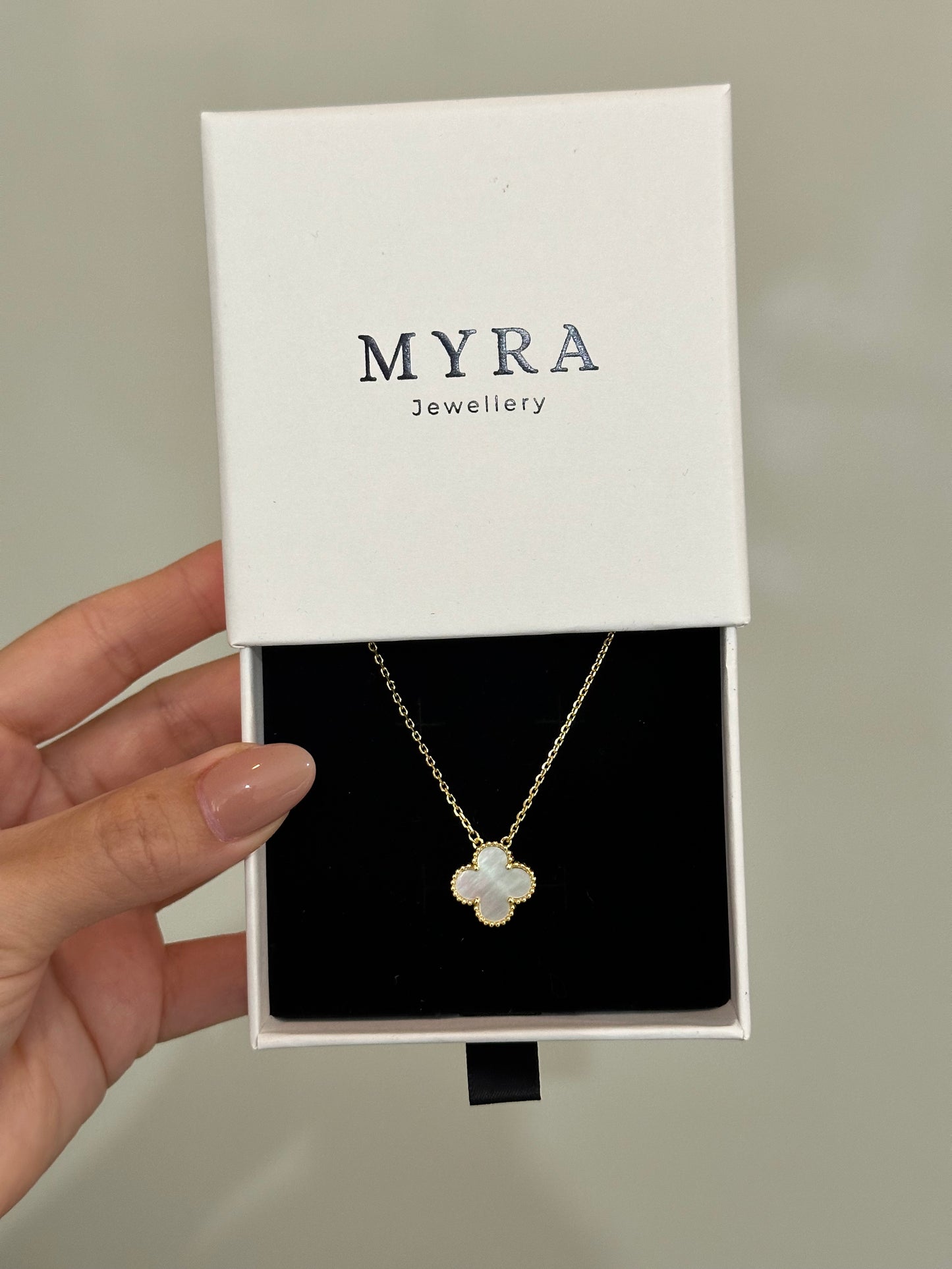 White Clover Necklace