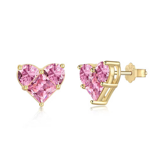 Valerie Earrings - Gold Pink