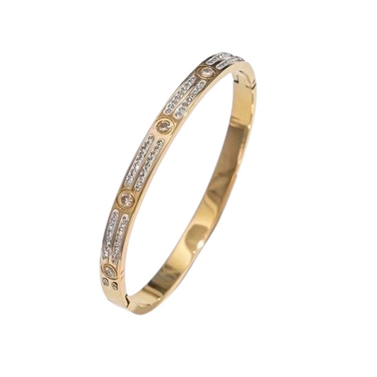 Iced Tiffany Bracelet - Gold
